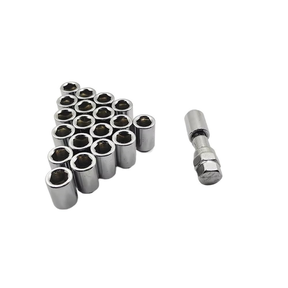 Tornillos de rueda Compatible con Buick Tuercas de rueda de 32 mm M12 x 1.25 paquete de tuercas de rueda