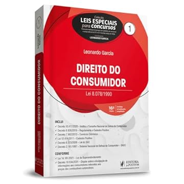 Capa do livro DIREITO DO CONSUMIDOR VOL. 1 LEIS ESPECIAIS PARA CONCURSOS 16ª EDIÇÃO (2022)