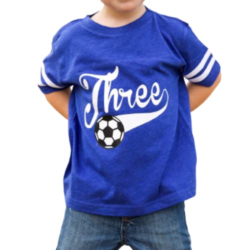 3rd Birthday Soccer T-Shirt for Boys and Girls - Celebrate Your Little Athlete's Big Day with a Sporty Tee in Multiple Colors and Sizes2
