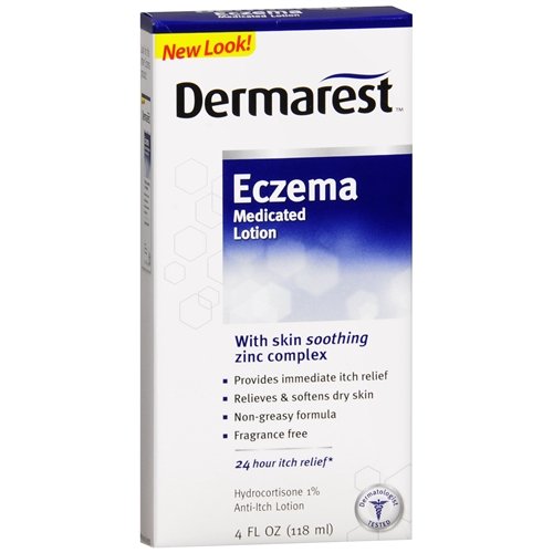 Dermarest Eczema Medicated Lotion, Fragrance Free 4 Fl Oz / 118 Ml (Pack of 4)
