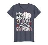 My Favourite T-Ball Player Calls me Grandma of Baller T-Shirt, Women, Heather Blue, 3X-Large