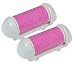 FootLove Callus Remover Extra Coarse Replacement Grinder Heads (Pink)