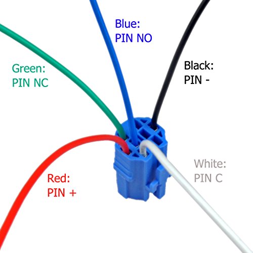 NOT FIT U19D1, 19mm Pigtail, Wire Connector, Socket Plug for U19C1 Push Button Switch (Pack of 2)