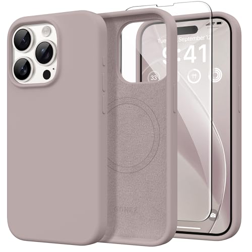Coque silicone iPhone 15 Pro Max MagSafe GONEZ idéale pour sécuriser vos photos de voyage