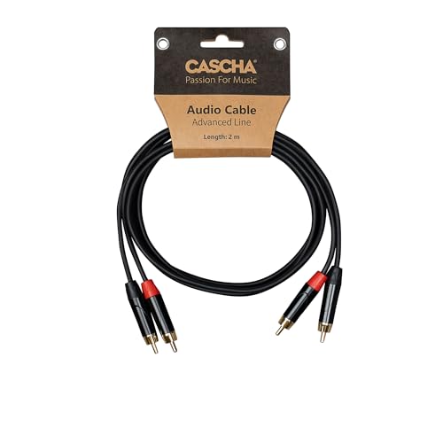 CASCHA Advanced Line Audio Cable RCA (2M) to RCA (2M), 5 m, black