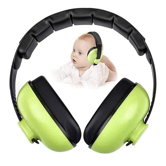 Baby Noise Cancelling Headphones - Kids Ear Muffs for Airplane, Travel, Sleep, Loud Environments - Infant & Toddler Ear Protection, Comfortable Noise Reduction Ear Muffs (PARROT)