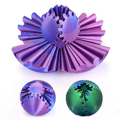 Gear Ball 3D Printed Gear Sphere Fidget Toy