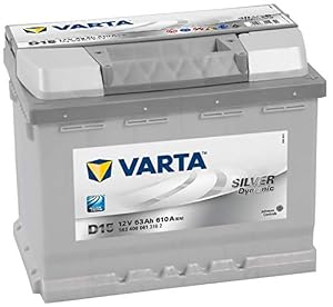 VARTA Silver Dynamic D15 Autobatterie, 563 400 061, 12 V, 63 Ah, 610 A
