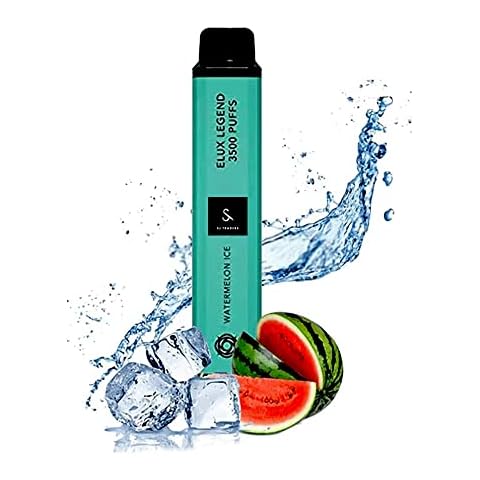 Elux Legend 3500 Puffs, Disposable Vape Pen Puff Bar Draw-Activated No Nicotine E Cigarettes Starter Kit, Quit Smoking Tool, 0mg Nicotine (Watermelon Ice) Cover