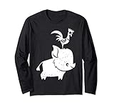 pua hei hei shirt 17PXMA00003A-001 Disney Moana Cute Pua And Hei Hei Manga Larga