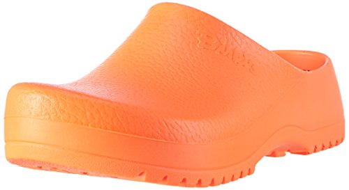 Image of Birkenstock Women's Super-Birki Clogs, Orange Neon Orange, 4.5 UK