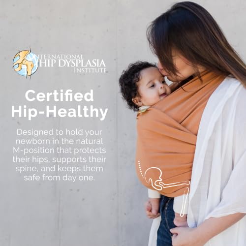 Image of Boba Baby Wrap Carrier - Original Baby Sling Carrier for Newborns (7-35 lbs), Soft, Secure, Hands-Free & Ergonomic, Ideal for Comfortable Bonding, New Parents (Organic Fox)