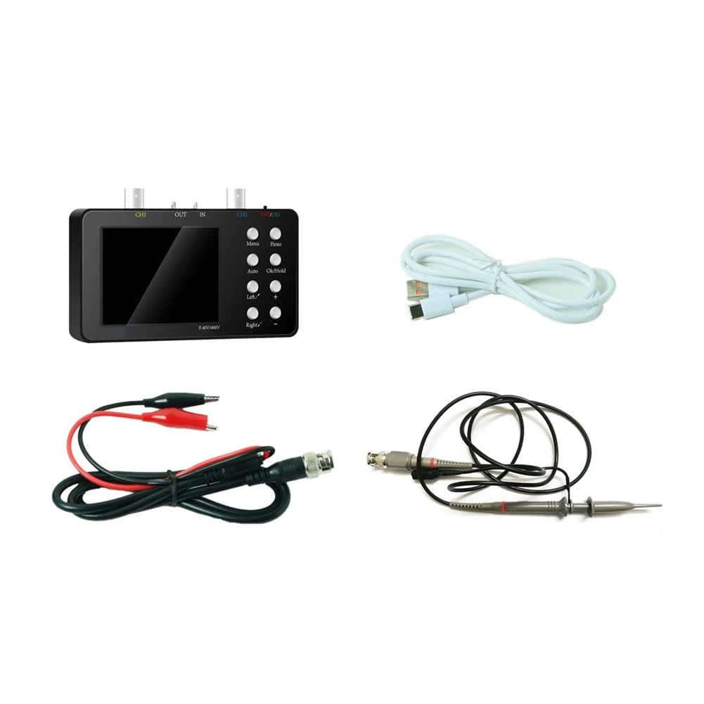 Littimoon Digital Oscilloscope Dual-Channel 50M Sampling Rate 10M Analogue Bandwidth 6A Current Waveform Measurement