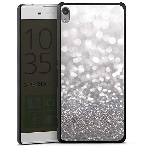 DeinDesign Coque Compatible avec Sony Xperia XA Ultra ÉTui Housse Argent Brillant Paillettes Look