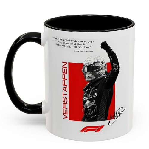 DC ENTERPRISES F1 Racing Ceramic Coffee Mug 350ml Black - Image 6