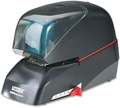 Rapid 90147 5080e Heavy-Duty Flat Clinch Electric Stapler 90-Sheet Capacity Black