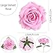 IPOPU 10pcs Pink Rose Heads Artificial Flowers 5inch Velvet Silk Rose Flowers Fake Pink Roses Flower Head for Wedding Home Party Office Floral Arrangements(Pink)