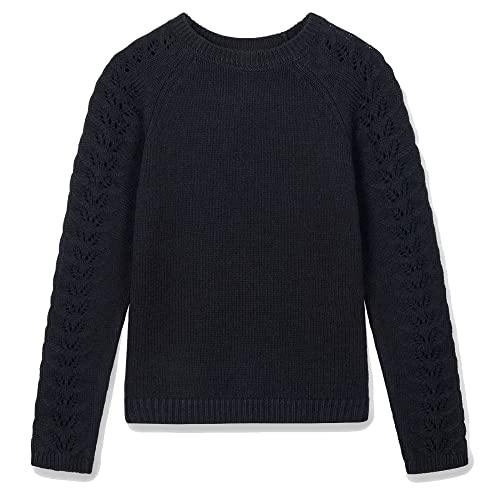 Image of Kid Nation Girls Sweaters for Teen Girls Toddler Girl Crewneck Pullover | Long Sleeve Knit Top for Casual Fall Winter Wear