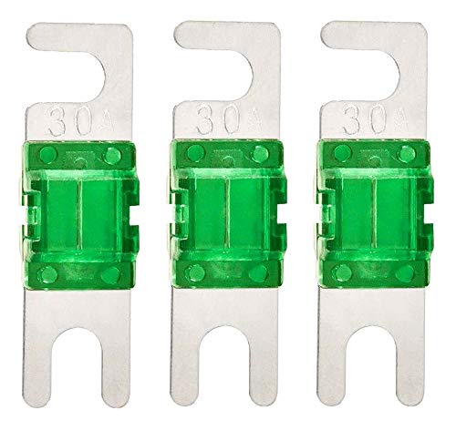 Mini ANL 30 Amp Fuse For Automotive Marine Audio Video System Electronics Fuse 3 Pack (30A)