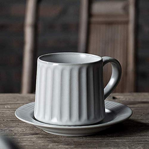 Tasse à café 350 ML céramique assiette anti-goutte pour éviter les taches sur la table