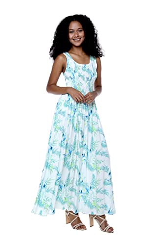 Image of Hawaii Hangover Family Matching Hawaiian Clothes, Orchid Breeze White | Family matching Hawaiian outfits, Orchid Breeze White, lightweight rayon, machine washable, tropical floral print, luaus