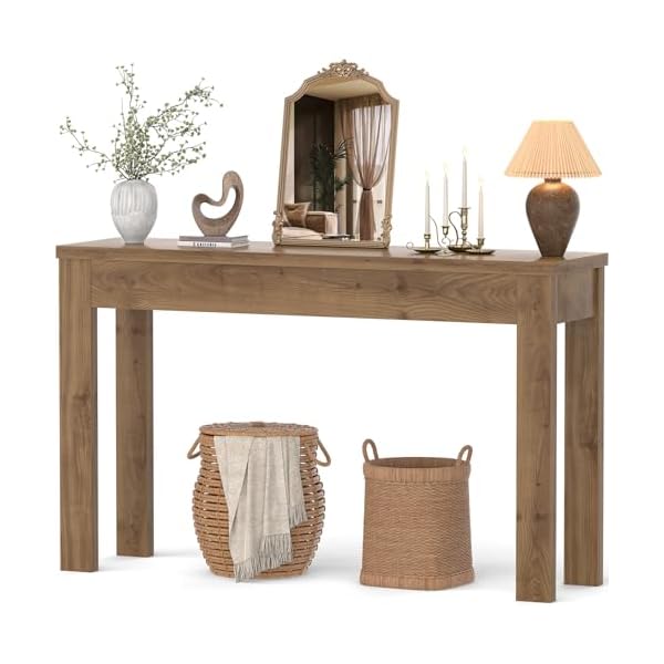 Armocity Console Table for Entryway, 47″ Farmhouse Sofa Tables Narrow Long