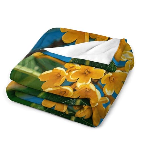 Couverture en molleton d'exception douceur premium 177,8 x 203,2 cm jaune osmanthus - 4