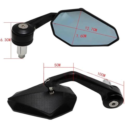 Espejo retrovisor de motocicleta para XL1000 Varadero ABS en aluminio CNC 3