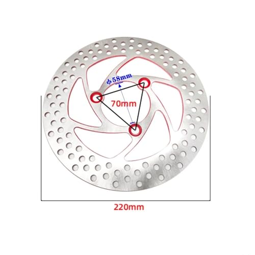 Kit disques de frein moto 220mm pour rouler en toute sécurité lors de vos trajets - 3