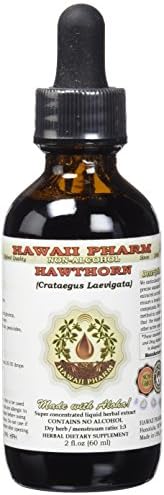 Hawthorn Alcohol-Free Liquid Extract, Organic Hawthorn (Crataegus Laevigata) Dried Berry Glycerite 2 oz