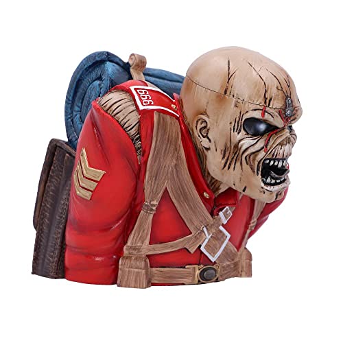 Nemesis Now Iron Maiden The Trooper Bust Box, offizielles Lizenzprodukt, Größe S, 12 cm, Rot