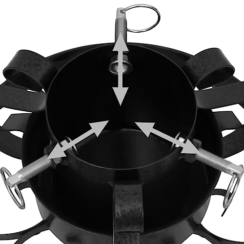 Soporte para árbol de Navidad negro de 29x29 cm LXYZWRW Decor para casa 7