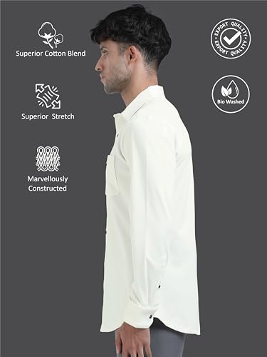 Image of STELLERS Premium Cotton Formal Shirt | Stretchable | Wrinkle Free | Quick Dry | Feather Touch Feel
