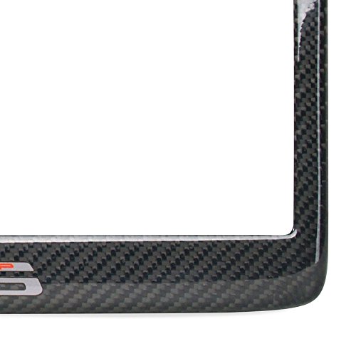 2006-2013 C6 Z06 Corvette Logo License Plate Frame - 100% Real Carbon Fiber #TOP1