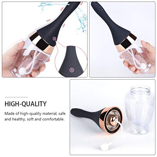 Healifty Lâmpada de enema automática com 3 intensidades recarregáveis, anticostas, ducha de fluxo fe