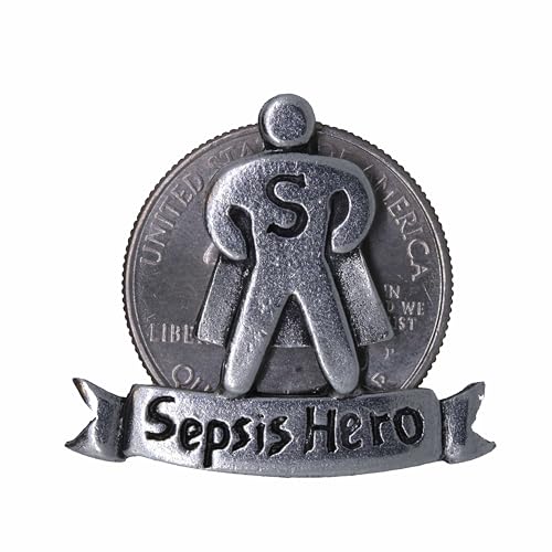 Jim Clift Design Sepsis Hero Lapel Pin - 50 Count