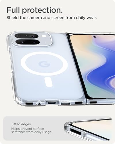 Image of Spigen Ultra Hybrid MagFit for Google Pixel 10 Pro Fold Case, Pixel 10 Pro Fold Back Cover (2025) - TPU+Poly Carbonate｜Clear White