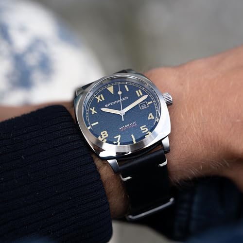 Image of Spinnaker Men's 42mm Hull California Automatic Watch with Leather Strap SP-5071