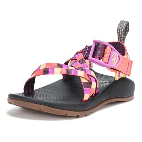 Chaco ZX1 Ecotread Kids Sandal, Pixel Blossom, 10 US Unisex Big