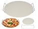 Produktbild Pizzastein - Steinplatte für Pizza Backstein 33 cm Steinofenpizza selbstgemacht