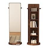 Base rotative à 360° : la base est conçue pour pivoter à 360°, avec un châssis épais double couche pour une meilleure résistance et stabilité, assurant que le miroir reste droit sans inclinaison.