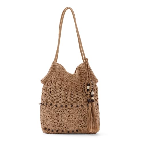 Bolso de hombro tejido GOKTOW para mujer verano playa