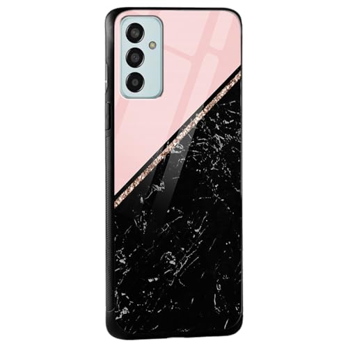 Image of COLORflow Back Cover Compatible with Samsung Galaxy F13 / M13 4G | Black Marble Pink | Shockproof TPU Bumper Cover with Camera Protection Back Cover