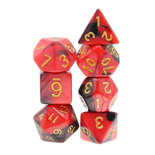 Epic Forge Set of 7 Multi-Format Dice with Box - Red and Black with Mixed Colours - Image 2