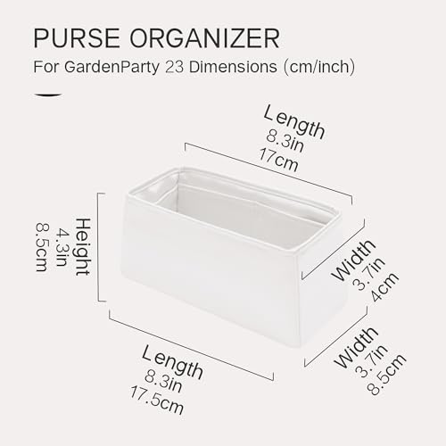 Image of Organizer Insert for Evelyne 16 /29 /33 /40 and More,Silk Touch and Lightweight(Fits Berkin 20, White)