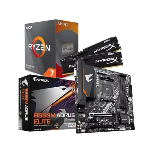 Kit AMD Ryzen 7 5800X + Gigabyte B550M Aorus Elite + 16GB 3200MHz