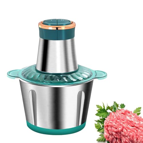 Shurzzesj Hachoir Électrique Multifonction pour Viande Robuste et Automatique en Acier Inoxydable