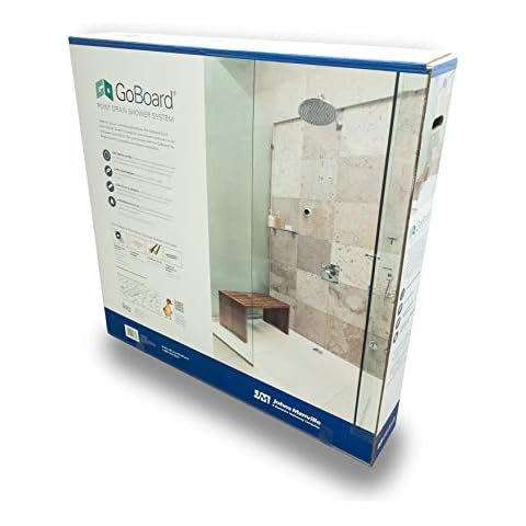 GoBoard Point Drain System Self Installation Shower Kit Bathtub to Shower Conversions | Fast Installation Lightweight Waterproof Cover