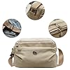 cotwoco Umhängetasche Damen, Wasserdicht Nylon Crossbody Bag Damen mit Leichte Schultertasche Verstellbarer Breitem Freizeit Kleine Messenger Bag für Einkaufen, Reisen 4 Reißverschlussfächer #4