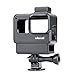 Vlogging Protective Case for GoPro Hero 7/6/5 with Cold Shoe Mount Microphone Adapter Storage W Back Door Compatible with Gopro Series Frame Housing Accessories Perfect Vlog Setup Video Filmmaking